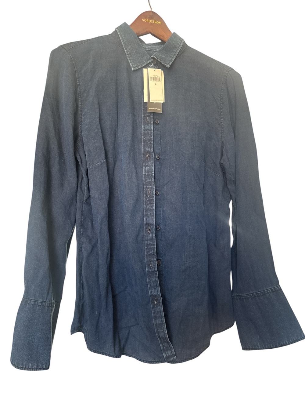 Banana Republic Dark Blue Denim Button-Down Shirt